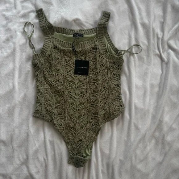 Jluxlabel Moss Eternity Knit Tank Bodysuit and Skirt Set - Picture 4 of 7